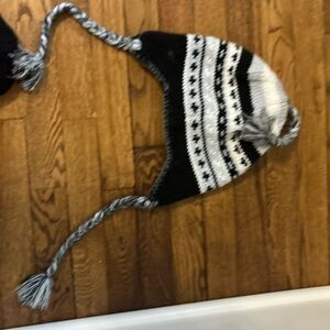 Nike ACG Black and White Knit Pattern beanie / toboggan